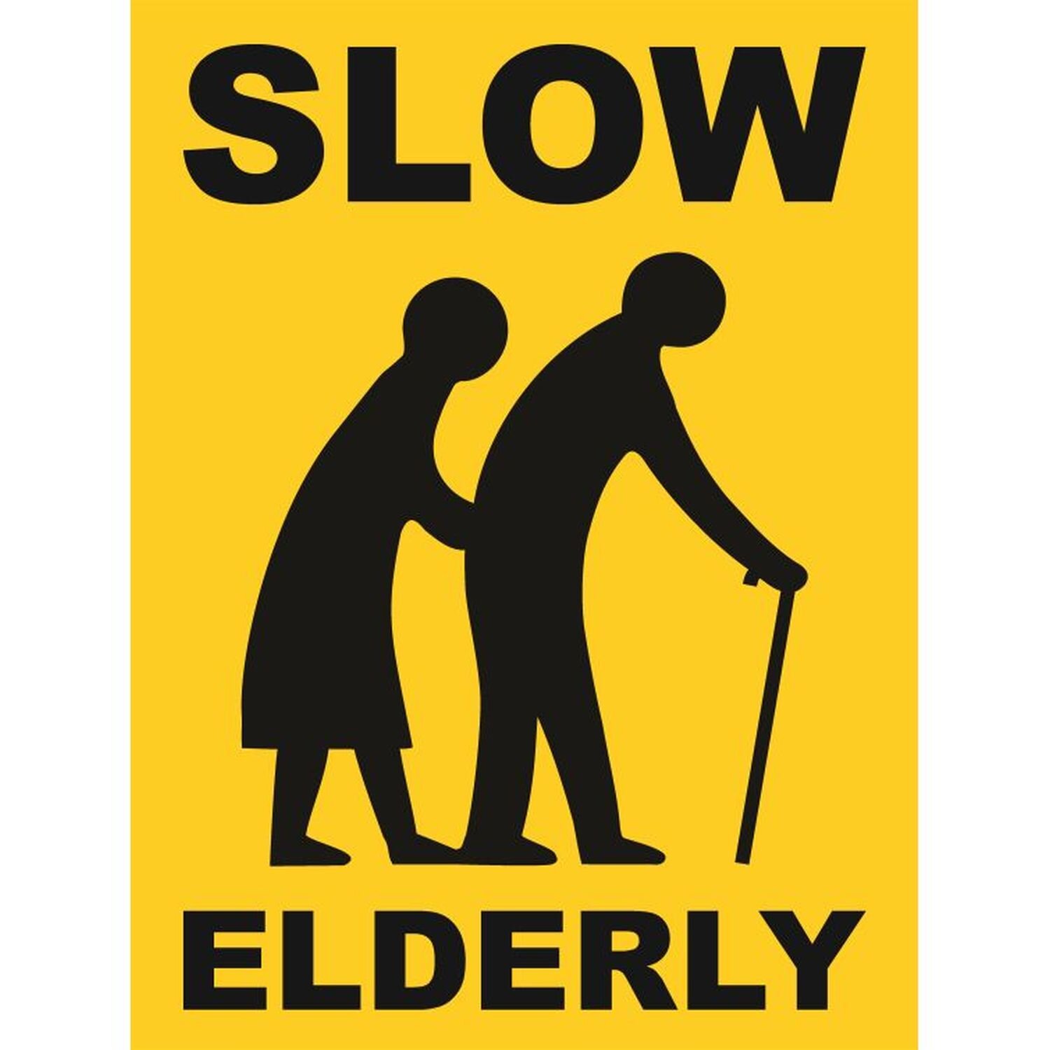 Slow Elderly Sign