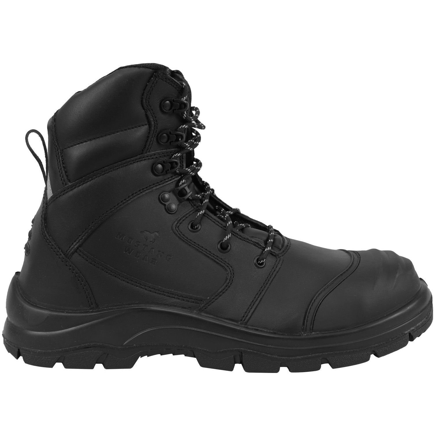 Mustang Wear 711 Nitrile Sole 300°C Lace Up Safety Boot with Scuff Cap