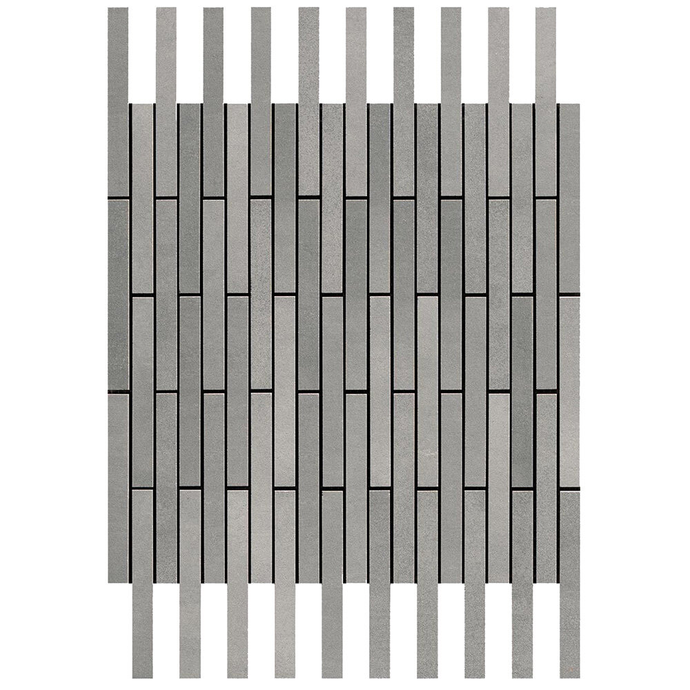 Blaze Alum Twin Mosaic 36.1x29.4 Bathroom Tiles