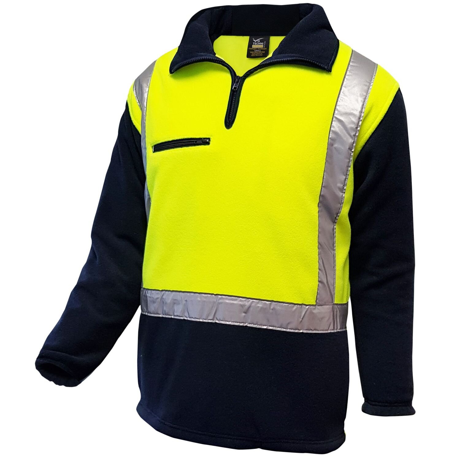 Techni Vision Hi Vis Day/Night 380gsm Fleece Jumper with Pockets