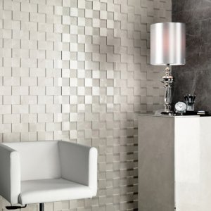 Bathroom Tiles Marvel Calacatta 3D Mosaic 30x30