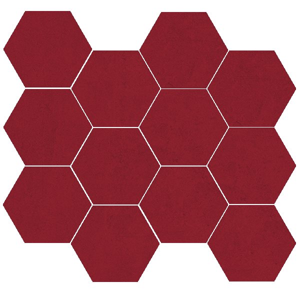 Bloom Chilli Hexagon Mosaic 26.5x30.5 Matt