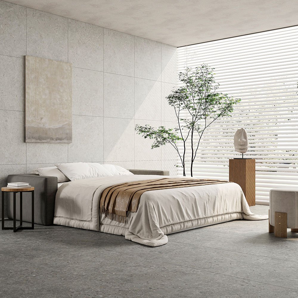 A stone tile, white in color to suit Bathroom, Kitchen/Laundry, Living, Splashbacks, Outdoor