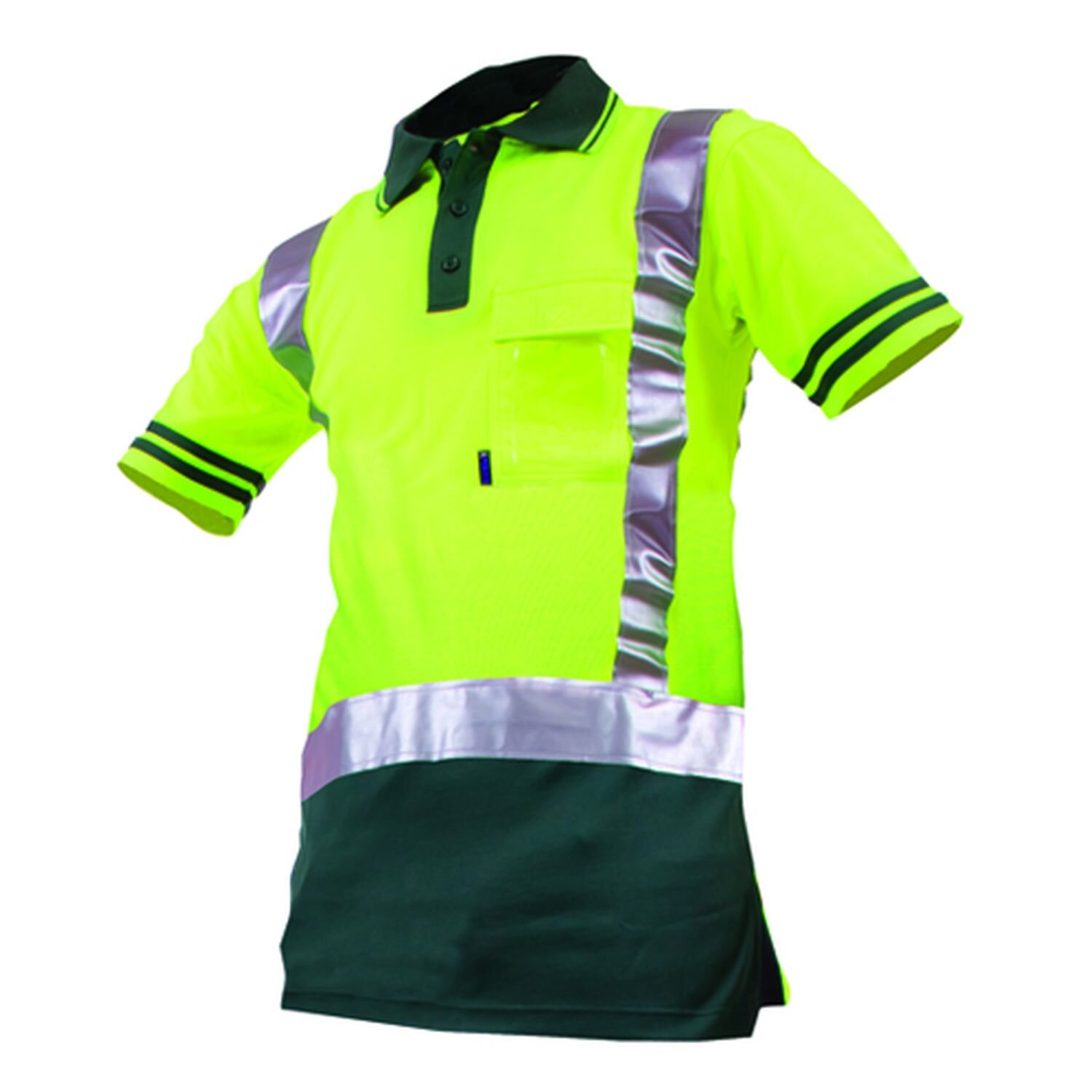 Hi Vis Day/Night Qwikdri Short Sleeve Polo