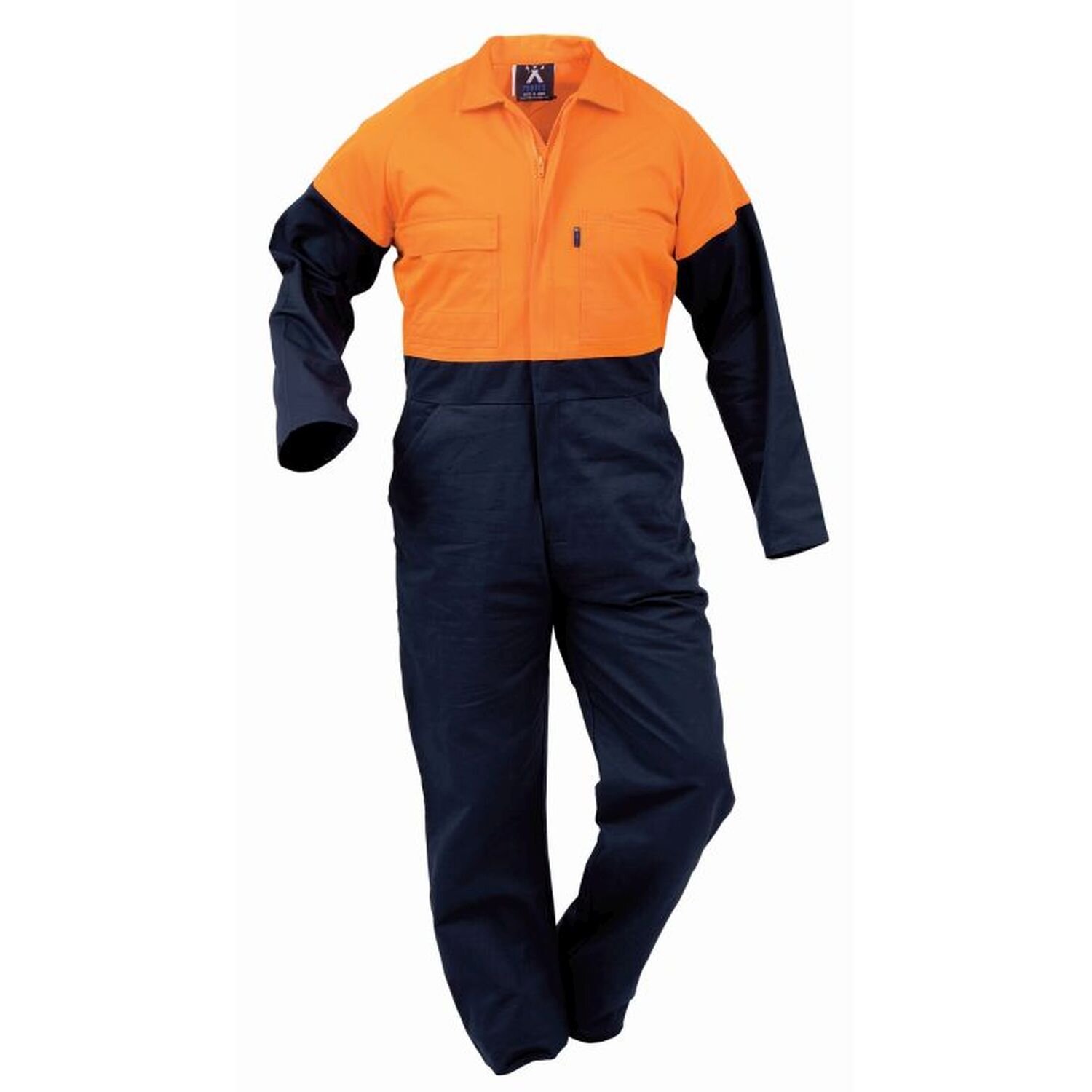 Hi Vis Day Only Industrial Maxim Cotton Zip Overall 310gsm