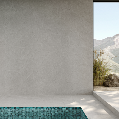 A matt tile, Grey in color to suit Bathroom, Kitchen/Laundry, Living, Splashbacks, Outdoor
