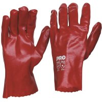 PVC Single Dip Glove Red 27cm