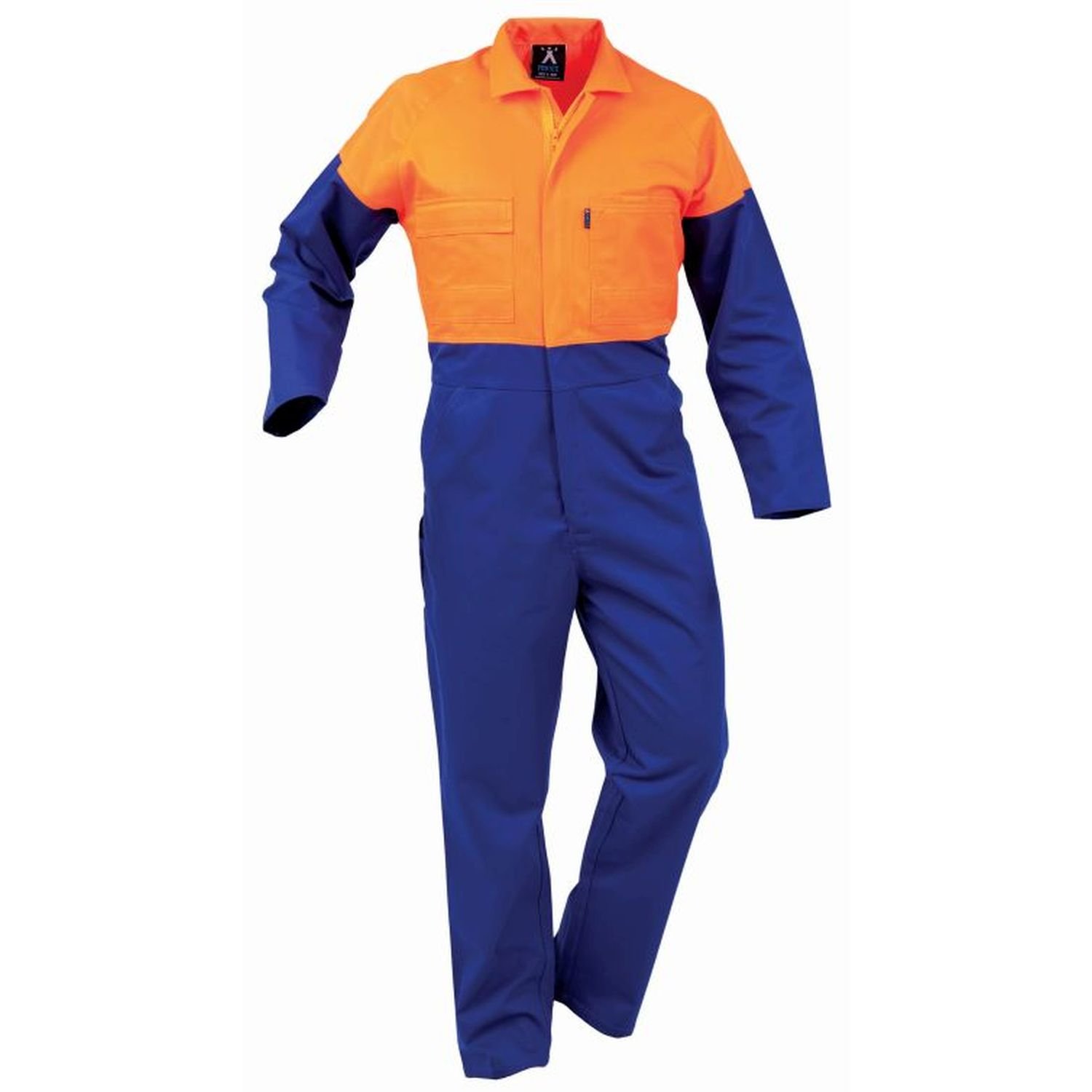 Hi Vis Day Only Plastic Zip Fluoro Polycotton Overall 270gsm