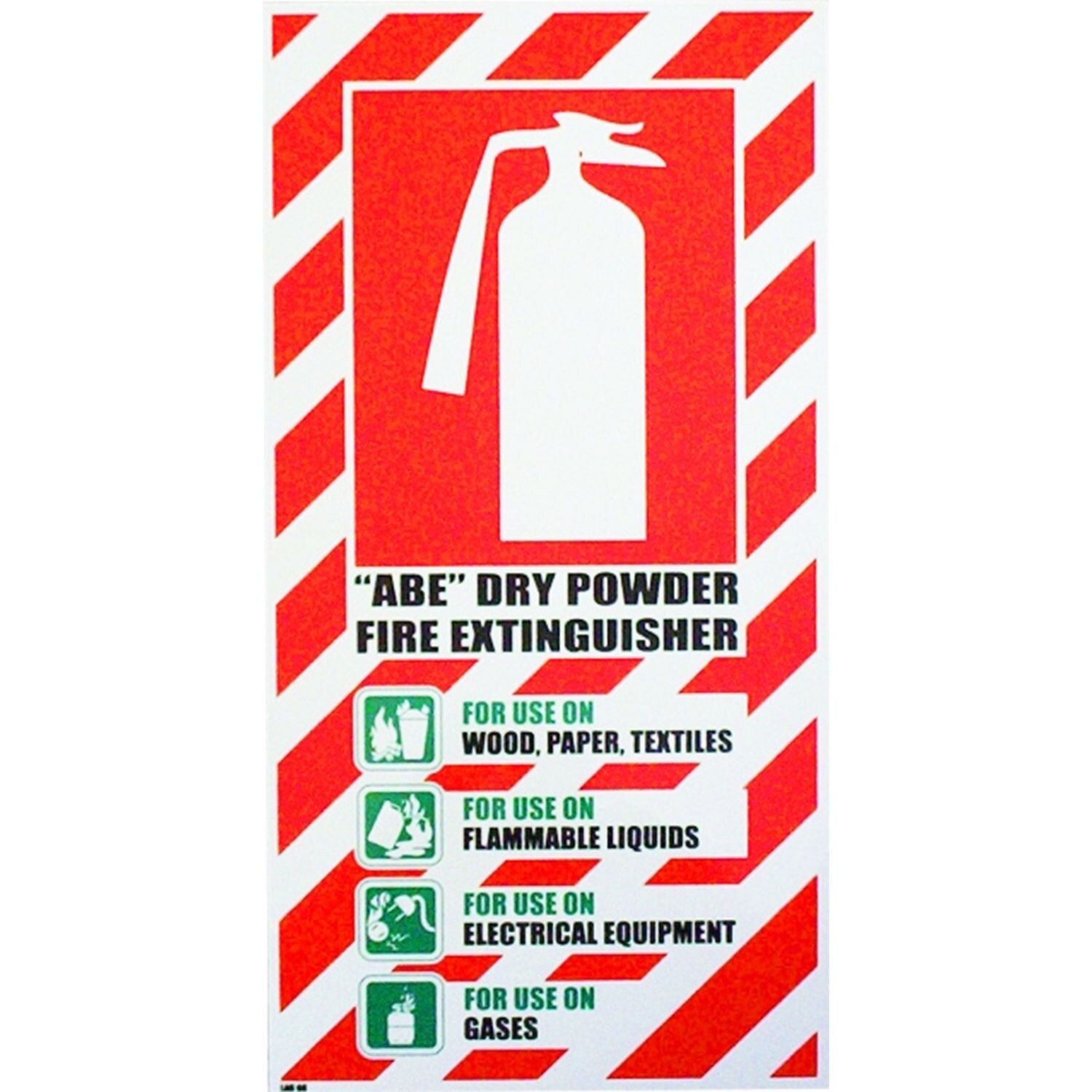 FIRE Extinguisher ABE Dry Powder Blazon Sign