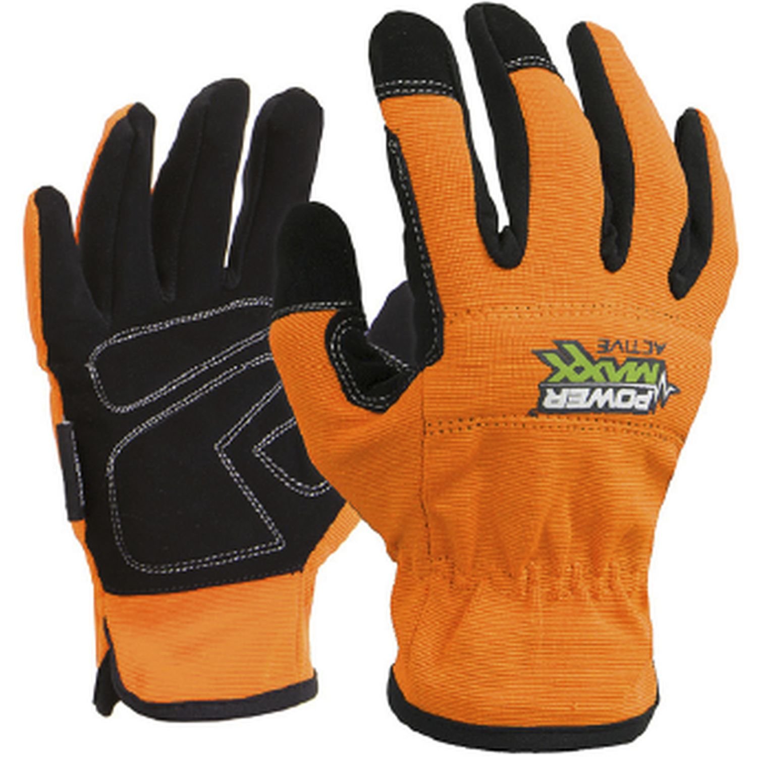 Power Maxx Active Anti Vibration Glove Orange/Black