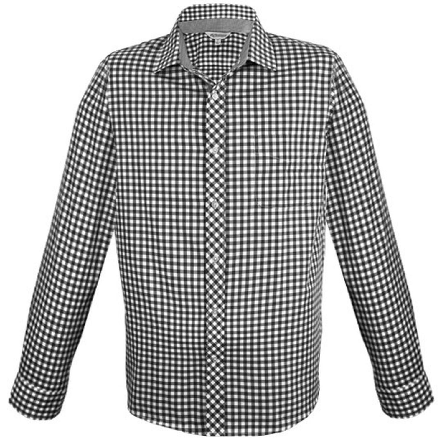 Mens Brighton Long Sleeve Polycotton Shirt Check