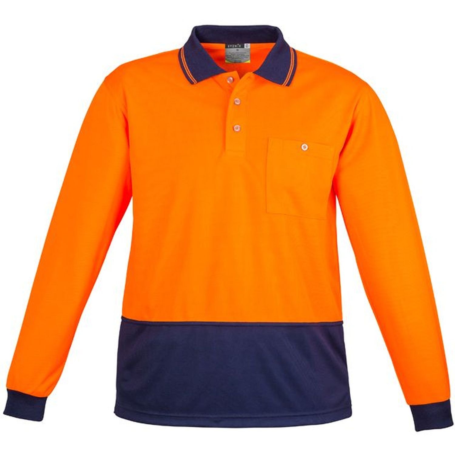 Syzmik Hi Vis Day Only Long Sleeve Microfibre Polo