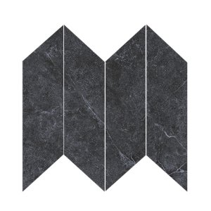 Enzo Coal Chevron Outdoor Tiles