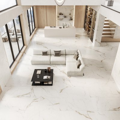 A marble tile, white in color to suit Bathroom, Kitchen/Laundry, Living