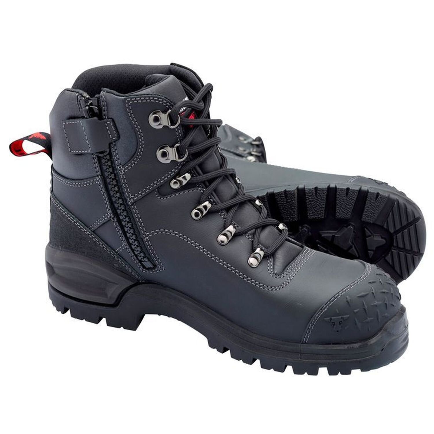 John Bull Crow 2.0 Cushion Core Lace Up/Zip Safety Boot With Toe Guard