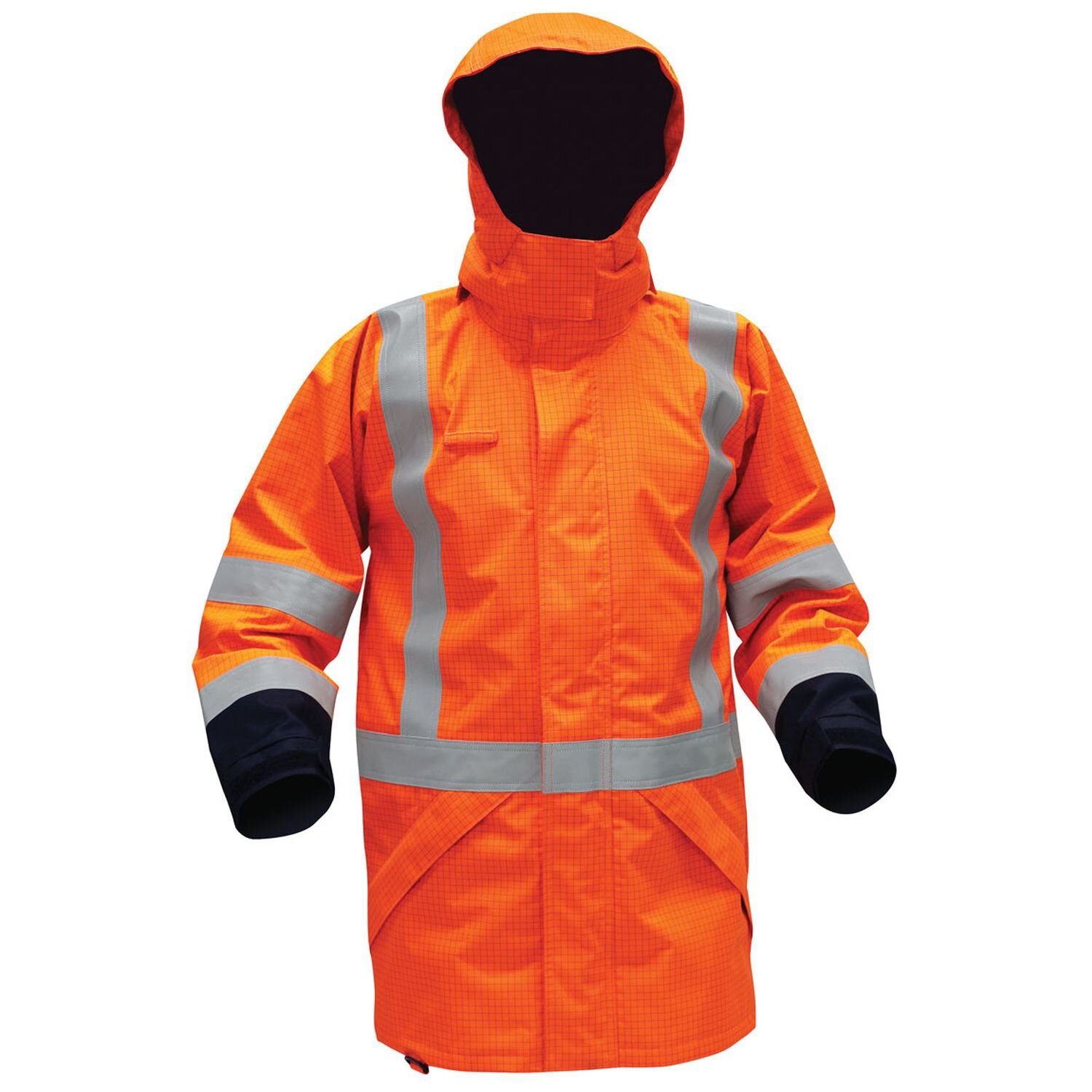 Arcguard Modacrylic Hi Vis TTMC-W Fire Retardant 36 Cal Anti-Static Rain Jacket 25,000mm