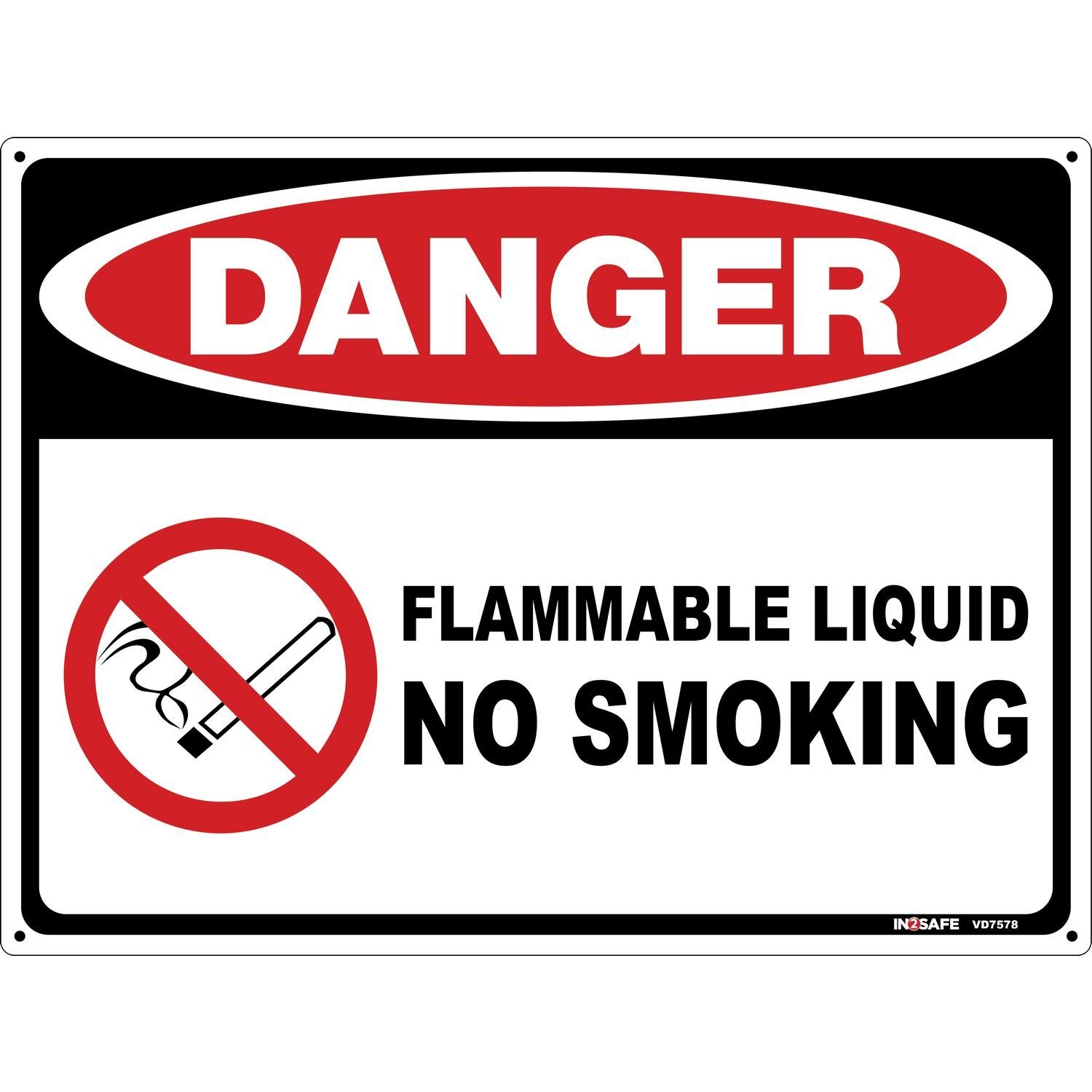 DANGER Flammable Liquid FH132