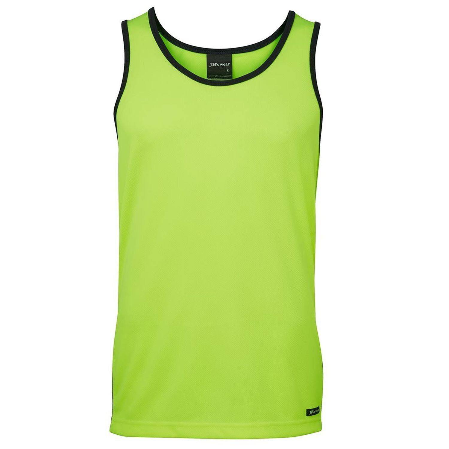 Hi Vis Dri  Day Only Polyester Contrast Singlet 160gsm