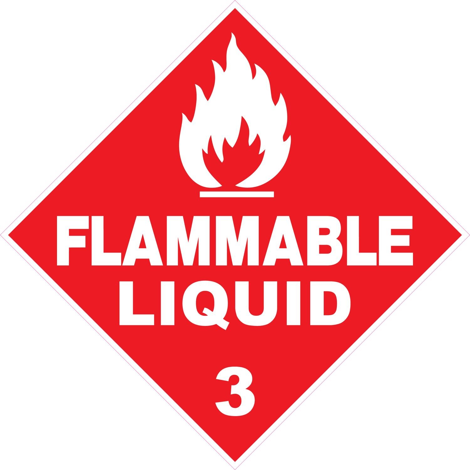 Hazchem Class 3 Flammable Liquid Diamond