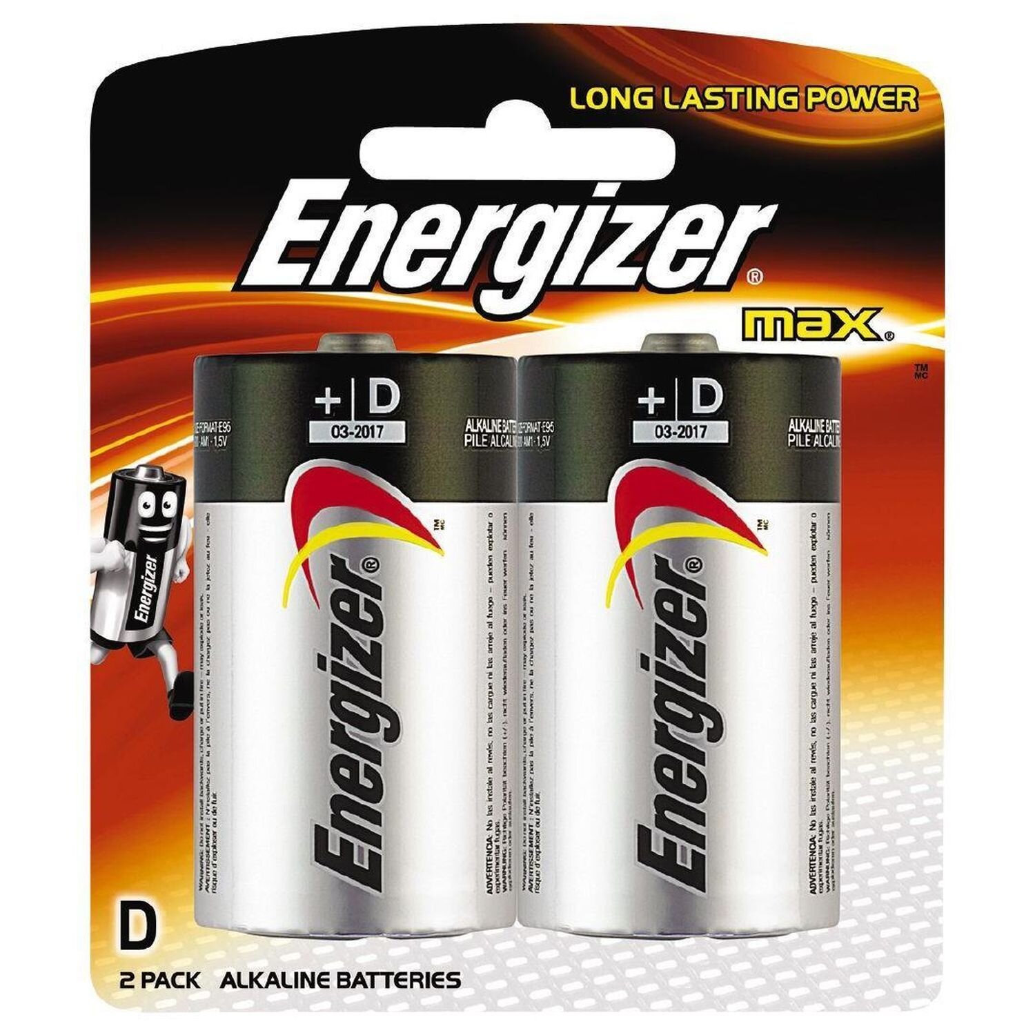 Energizer Max D Battery Packet 2