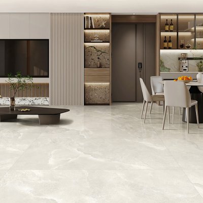A marble tile, white in color to suit Bathroom, Kitchen/Laundry, Living, Splashbacks