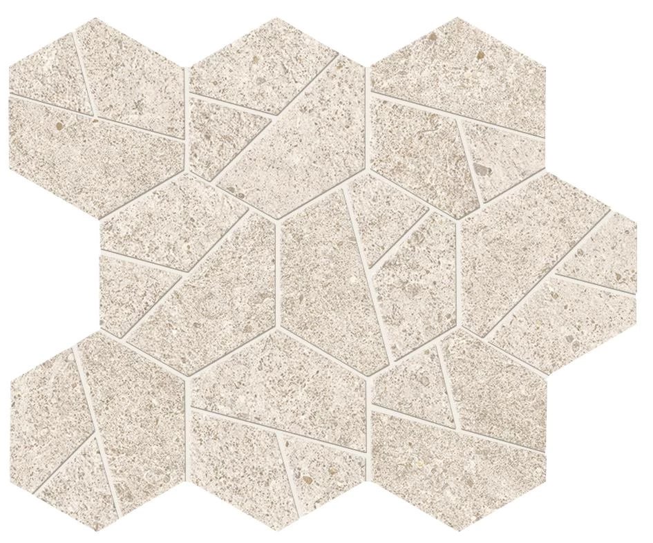 Boost Stone White Hexagon 25x28.5