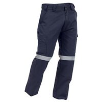 TWZ Hi Vis Tape Industrial Cotton Cargo Trouser 300gsm