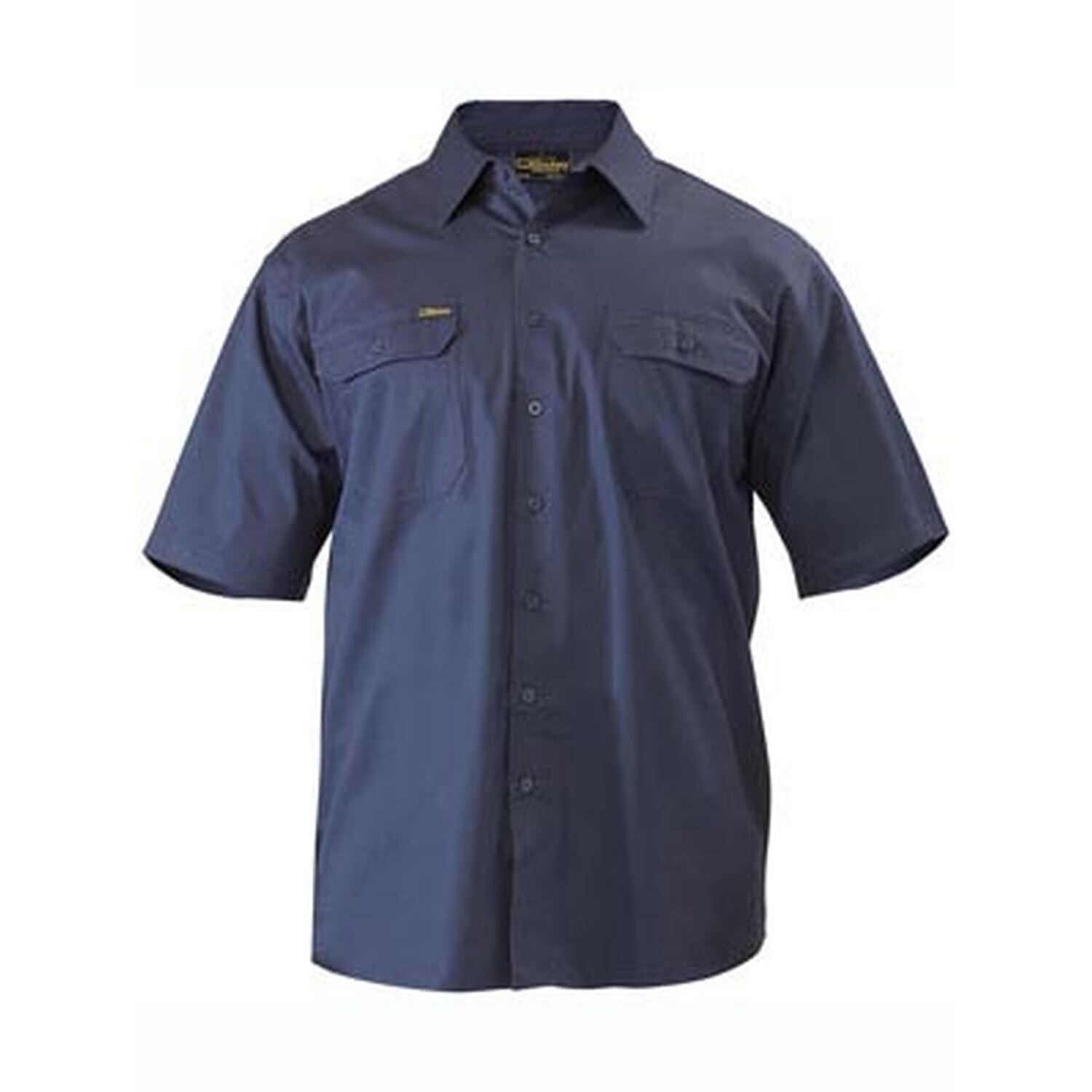 Bisley Cool Lightweight Short Sleeve Vented Cotton Shirt 155gsm