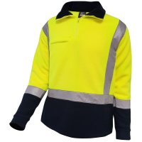 Mustang Wear Hi Vis Day/Night 360gsm Fleece Jumper with Pockets