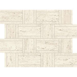 MarvelTravertine White Mosaico Basketweave 35x46.8