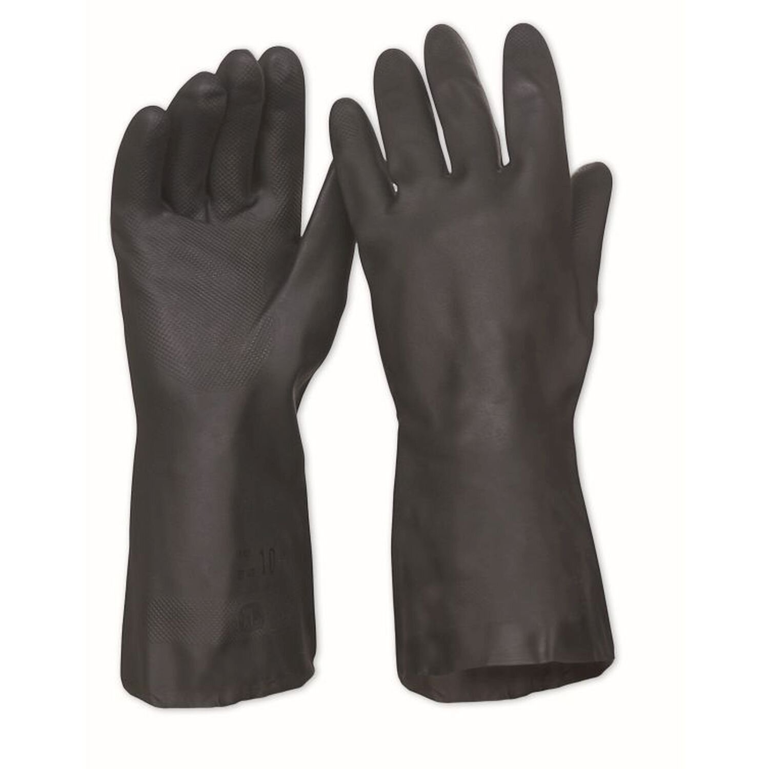 Neoprene Flock Lined Chemical Glove Black 33cm