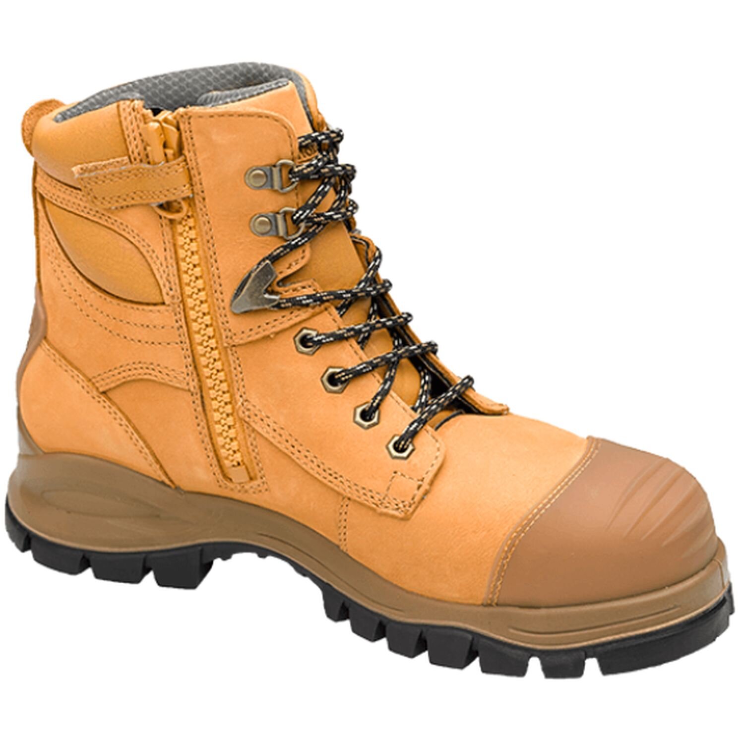 Blundstone 992 Nitrile Sole 300°C Lace Up/Zip Safety Boot&Scuff Cap Wheat