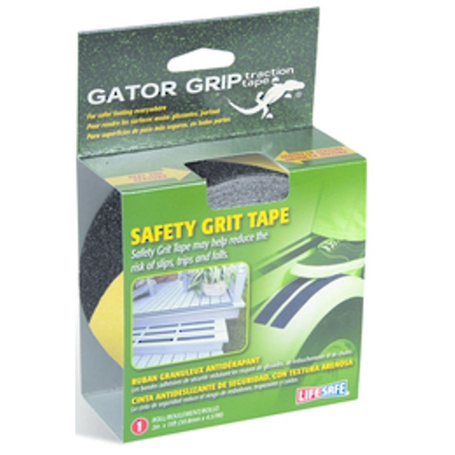 Gator Safety Grit Traction Tape Black/Yellow 50mm x 4.57m