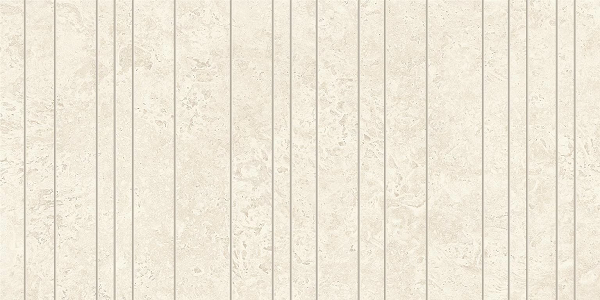 MarvelTravertine White Cross chisselled Urban Grid 29.5x60