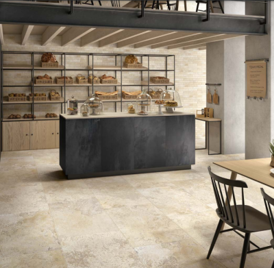 A stone tile, white in color to suit Bathroom, Living, Laundry, Outdoor