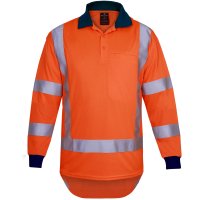 Mustang Wear Hi Vis TTMC-W23 Polyester Long Sleeve Polo