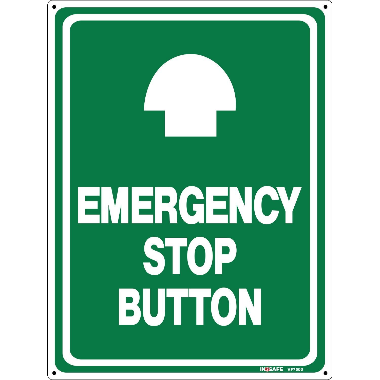 EMERGENCY STOP Safety Sign